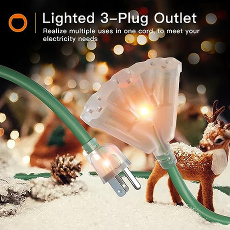 Outdoor Extension Cord with Mutil Outlets