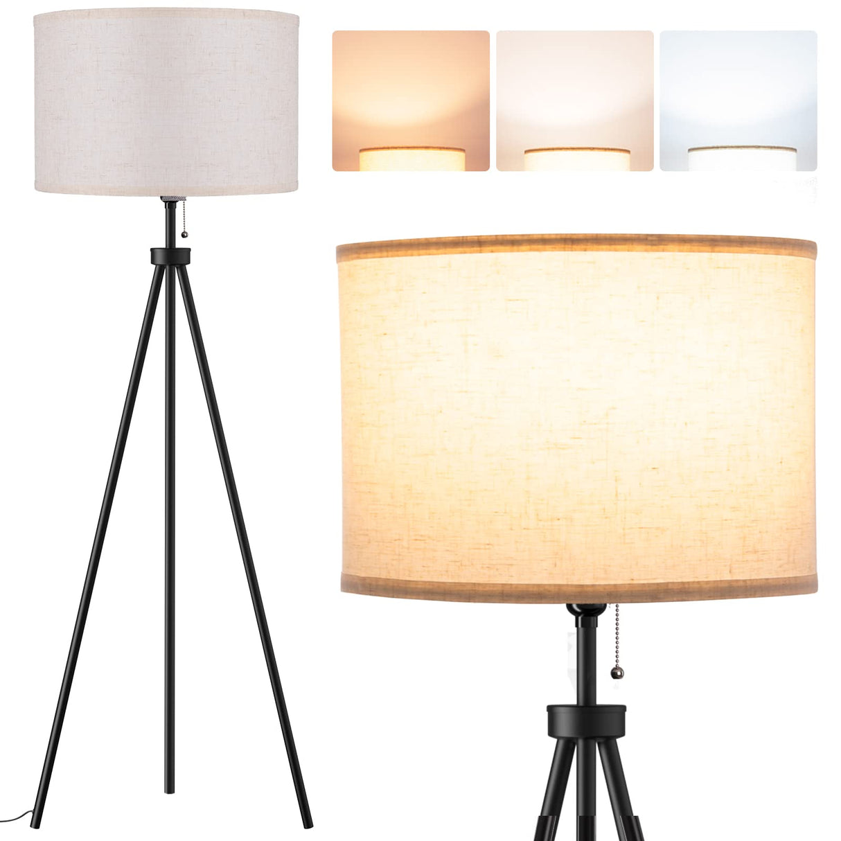 addlon Bulb and reomte for Tripod Floor lamp